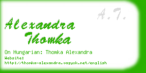 alexandra thomka business card
